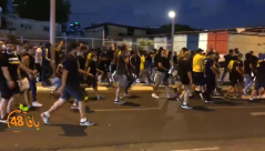 فيديو: هتافات عنصرية وشتائم يُطلقها مشجعو فريق مكابي تل ابيب 